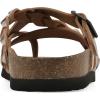 imageWHITE MOUNTAIN Womens Harrington Braided Signature ComfortMolded Footbed SandalRosegoldMetallic