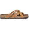 imageWHITE MOUNTAIN Womens Harrington Braided Signature ComfortMolded Footbed SandalWhiskeyLeather