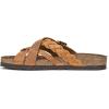 imageWHITE MOUNTAIN Womens Harrington Braided Signature ComfortMolded Footbed SandalWhiskeyLeather