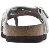imageWHITE MOUNTAIN Womens Harrington Braided Signature ComfortMolded Footbed SandalWhiteLeather