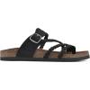imageWHITE MOUNTAIN Womens Hayleigh Braided Signature ComfortMolded Footbed SandalBlackNubuck