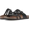imageWHITE MOUNTAIN Womens Hayleigh Braided Signature ComfortMolded Footbed SandalBlackNubuck