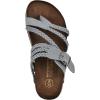 imageWHITE MOUNTAIN Womens Hayleigh Braided Signature ComfortMolded Footbed SandalBlue RaspberrySuede
