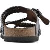imageWHITE MOUNTAIN Womens Hayleigh Braided Signature ComfortMolded Footbed SandalBlue RaspberrySuede