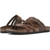 imageWHITE MOUNTAIN Womens Hayleigh Braided Signature ComfortMolded Footbed SandalBrownLeather