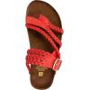 imageWHITE MOUNTAIN Womens Hayleigh Braided Signature ComfortMolded Footbed SandalRed