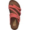 imageWHITE MOUNTAIN Womens Hayleigh Braided Signature ComfortMolded Footbed SandalRedNubuck