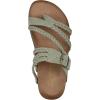imageWHITE MOUNTAIN Womens Hayleigh Braided Signature ComfortMolded Footbed SandalSage GreenSuede