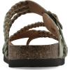 imageWHITE MOUNTAIN Womens Hayleigh Braided Signature ComfortMolded Footbed SandalSage GreenSuede