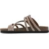 imageWHITE MOUNTAIN Womens Hayleigh Braided Signature ComfortMolded Footbed SandalSandal WoodSuede