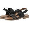 imageWHITE MOUNTAIN Womens Macaroni Strappy Braided SandalBlackSmooth