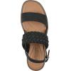 imageWHITE MOUNTAIN Womens Macaroni Strappy Braided SandalBlackSmooth