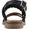 imageWHITE MOUNTAIN Womens Macaroni Strappy Braided SandalBlackSmooth