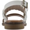 imageWHITE MOUNTAIN Womens Macaroni Strappy Braided SandalWhiteSmooth