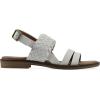 imageWHITE MOUNTAIN Womens Macaroni Strappy Braided SandalWhiteSmooth