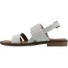 imageWHITE MOUNTAIN Womens Macaroni Strappy Braided SandalWhiteSmooth