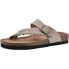 imageWHITE MOUNTAIN Womens Happier Footbed SandalSandal WoodSuede
