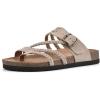 imageWHITE MOUNTAIN Womens Hayleigh Braided Signature ComfortMolded Footbed SandalSandal WoodSuede