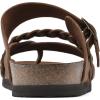 imageWHITE MOUNTAIN Womens Hazy Braided Signature ComfortMolded Footbed SandalBrownLeather