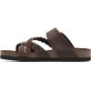 imageWHITE MOUNTAIN Womens Hazy Braided Signature ComfortMolded Footbed SandalBrownLeather
