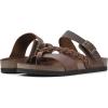 imageWHITE MOUNTAIN Womens Hazy Braided Signature ComfortMolded Footbed SandalBrownLeather