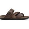 imageWHITE MOUNTAIN Womens Hazy Braided Signature ComfortMolded Footbed SandalBrownLeather