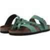 imageWHITE MOUNTAIN Womens Hazy Braided Signature ComfortMolded Footbed SandalClassic GreenSuede