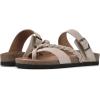imageWHITE MOUNTAIN Womens Hazy Braided Signature ComfortMolded Footbed SandalSandal WoodSuede