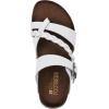 imageWHITE MOUNTAIN Womens Hazy Braided Signature ComfortMolded Footbed SandalWhiteLeather