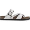 imageWHITE MOUNTAIN Womens Hazy Braided Signature ComfortMolded Footbed SandalWhiteLeather