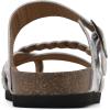 imageWHITE MOUNTAIN Womens Hazy Braided Signature ComfortMolded Footbed SandalWhiteMulti FloralLeather