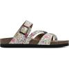 imageWHITE MOUNTAIN Womens Hazy Braided Signature ComfortMolded Footbed SandalWhiteMulti FloralLeather