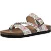 White/Multi Floral/Leather