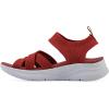 imageWHITE MOUNTAIN Fom Recovery Womens Charry Strappy SlipOn SandalCruella Red Fabric