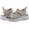 imageWHITE MOUNTAIN Fom Recovery Womens Charry Strappy SlipOn SandalTaupe Fabric
