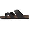 imageWHITE MOUNTAIN Girls Gracie Flat SandalBlackLeather