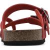 imageWHITE MOUNTAIN Girls Gracie Flat SandalRedLeather