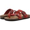 imageWHITE MOUNTAIN Girls Gracie Flat SandalRedLeather