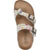 imageWHITE MOUNTAIN Girls Gracie Flat SandalWhiteMulti FloralLeather