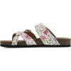 imageWHITE MOUNTAIN Girls Gracie Flat SandalWhiteMulti FloralLeather