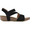 imageWHITE MOUNTAIN Womens Fern Wedge SandalBlackSuede