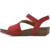 imageWHITE MOUNTAIN Womens Fern Wedge SandalRedSuede