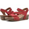 imageWHITE MOUNTAIN Womens Fern Wedge SandalRedSuede