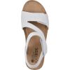 imageWHITE MOUNTAIN Womens Fern Wedge SandalWhiteLeather