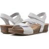 imageWHITE MOUNTAIN Womens Fern Wedge SandalWhiteLeather