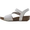 imageWHITE MOUNTAIN Womens Fern Wedge SandalWhiteLeather