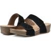 imageWHITE MOUNTAIN Womens Ferula Wedge SandalBlackSuede