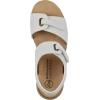 imageWHITE MOUNTAIN Womens Gelato MiniWedge SandalWhiteLeather