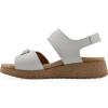 imageWHITE MOUNTAIN Womens Gelato MiniWedge SandalWhiteLeather