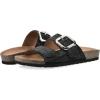 imageWHITE MOUNTAIN Womens Granitas DoubleStrap Signature ComfortMolded Footbed SandalBlackSuede